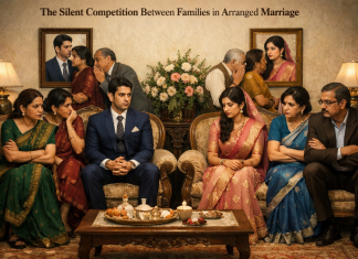 The Silent Competition Between Families in Arranged Marriage compitetion