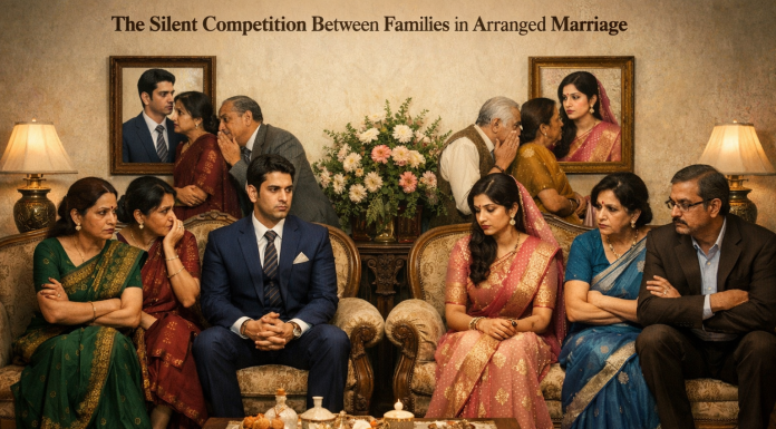 The Silent Competition Between Families in Arranged Marriage compitetion