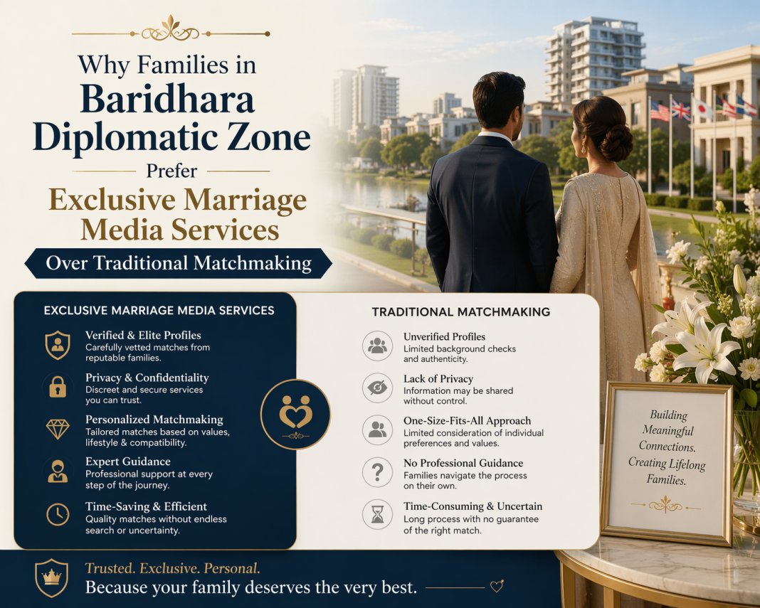 Why Families in Baridhara Diplomatic Zone Prefer Exclusive Marriage Media Services Over Traditional Matchmaking